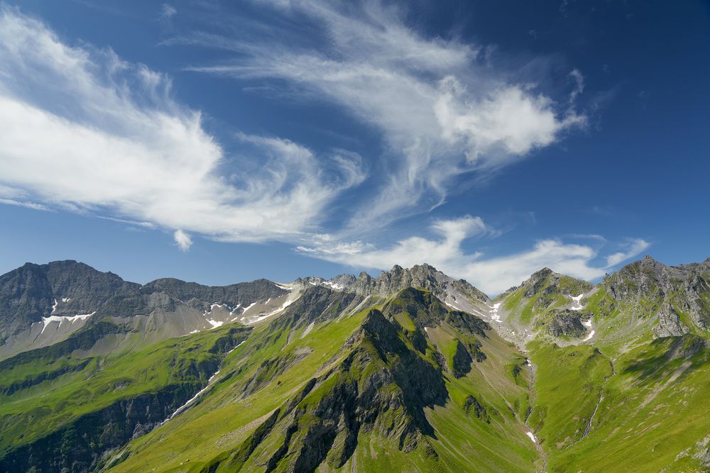 Wolken über dem Pizol