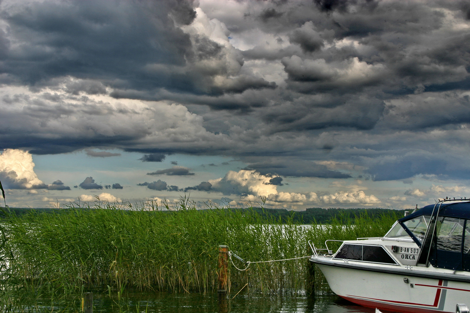 Wolken über dem Plauer See