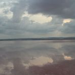 Wolken über dem Salzsee