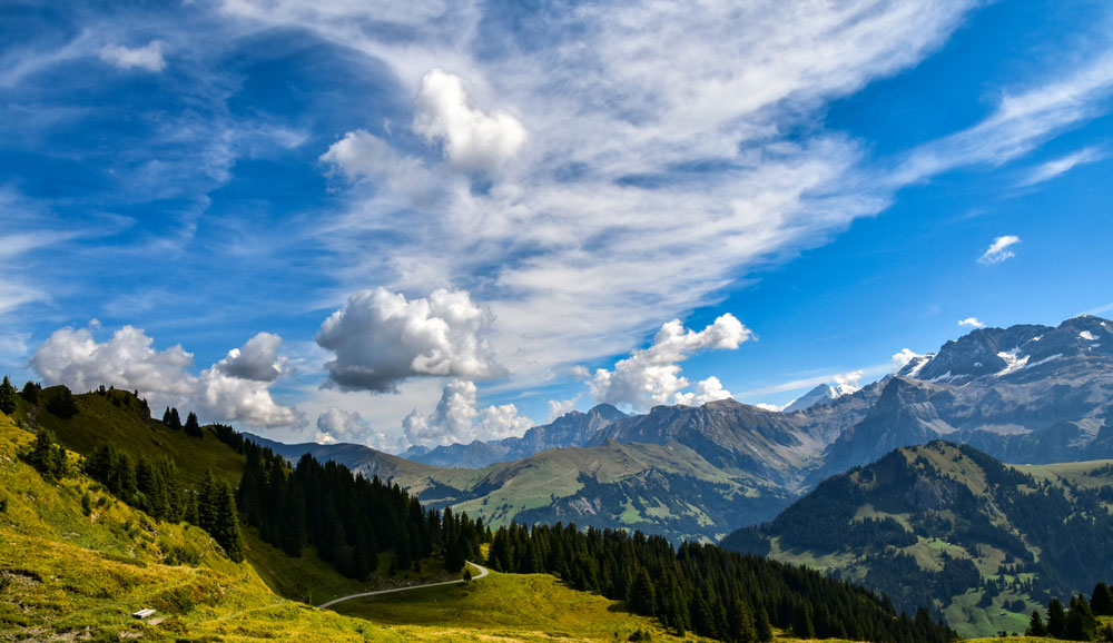 Wolken über dem Simmental