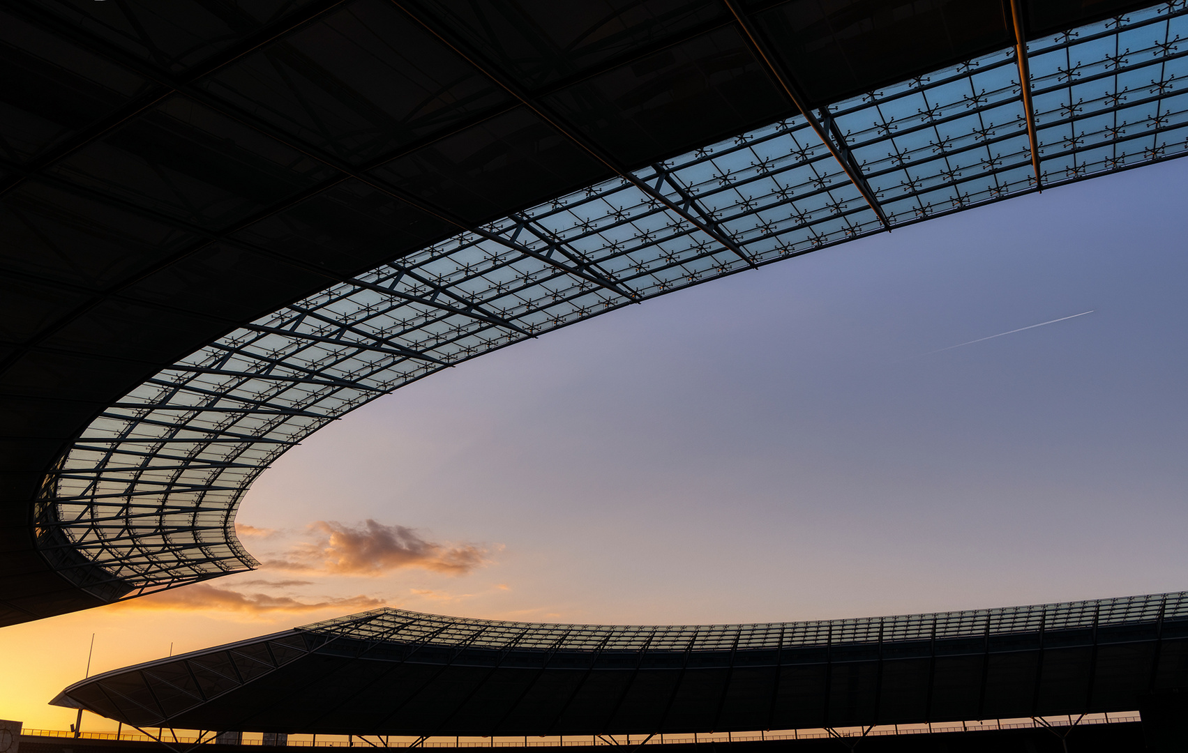 Wolken über dem Stadion