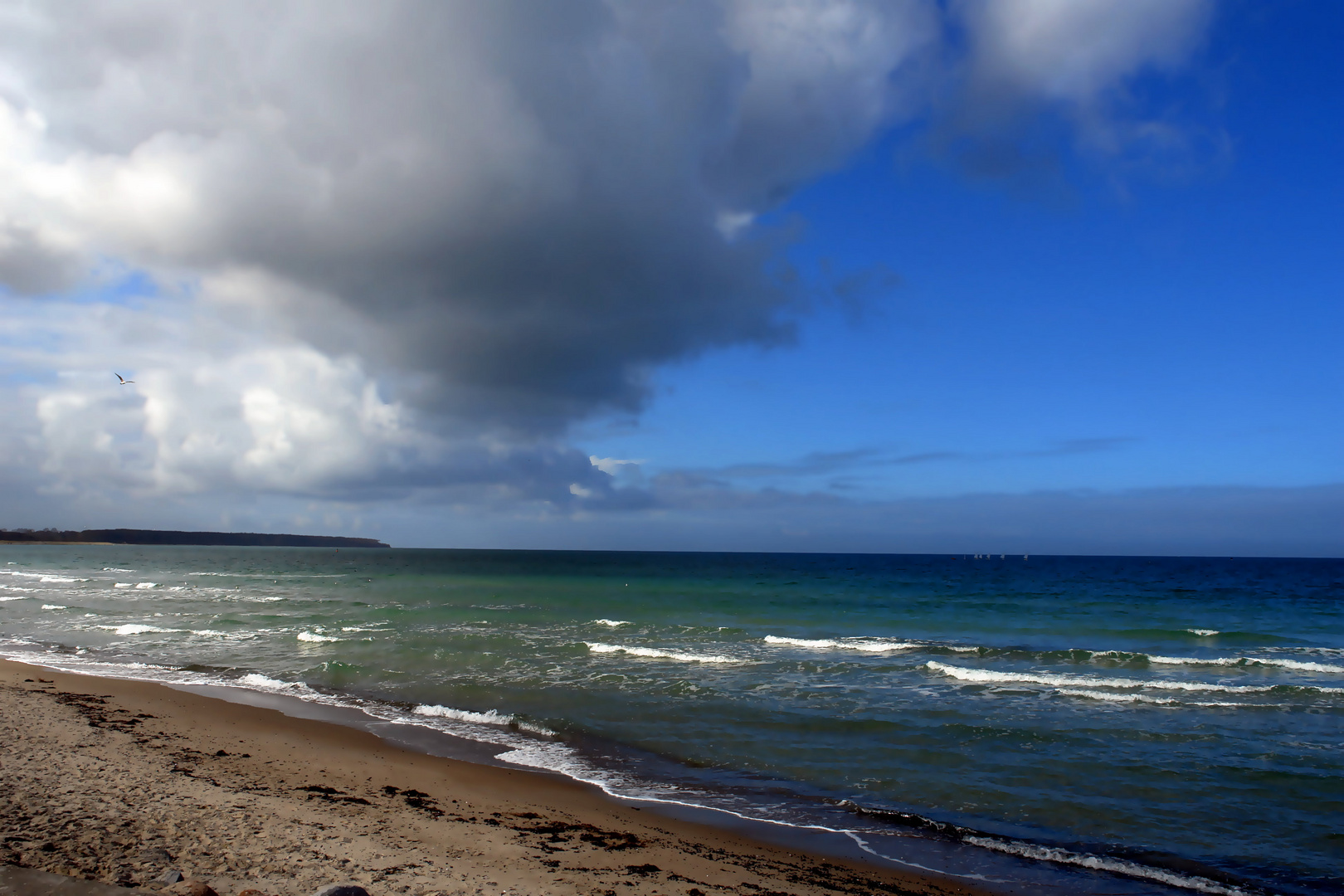 Wolken über dem Strand