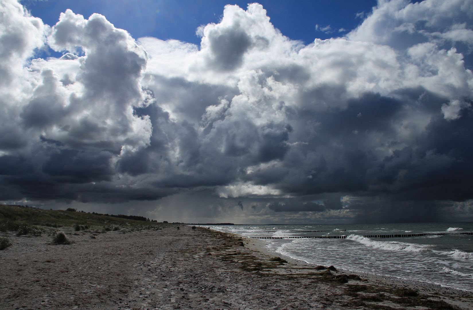 Wolken über dem Strand