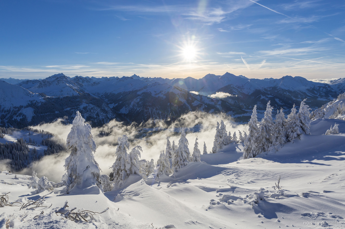 Wolken über dem Tal