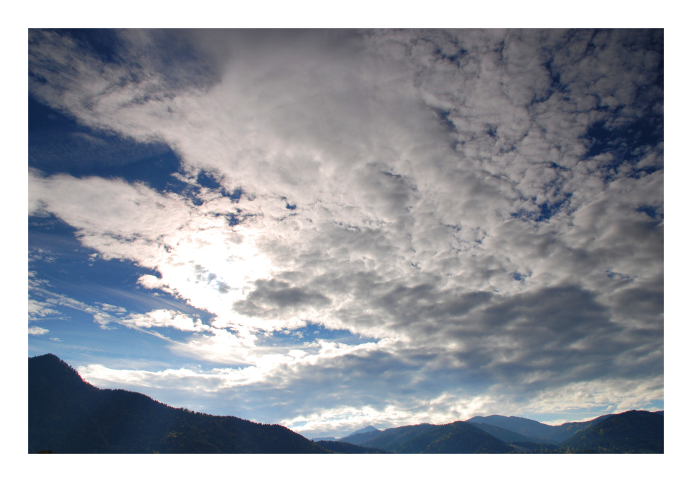 Wolken über dem Tegernsee