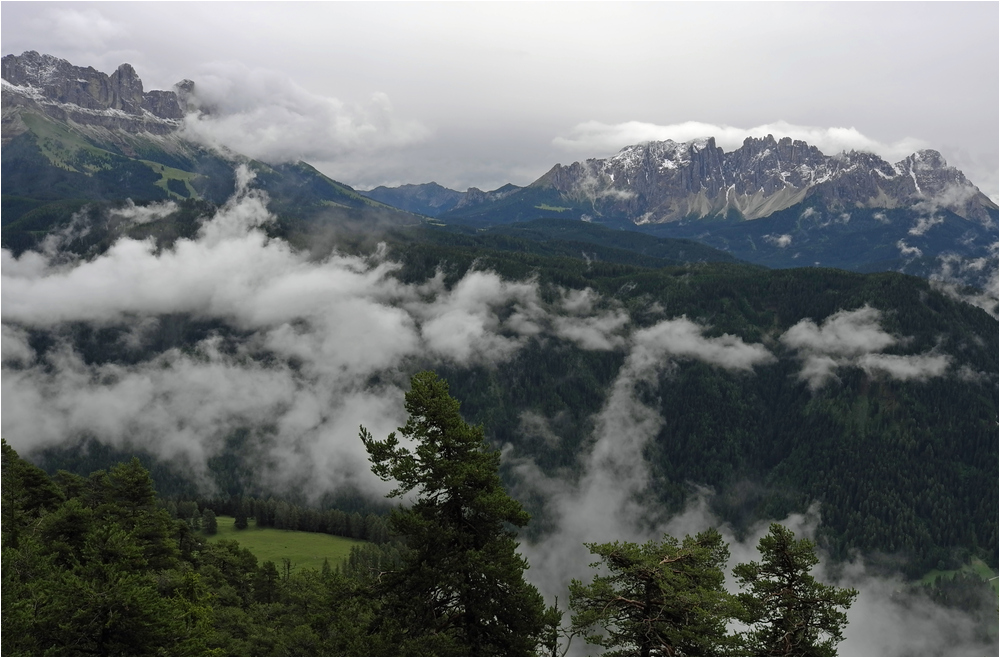 Wolken über dem Tierser Tal