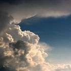 Wolken über dem Vogelsberg bei Büdingen