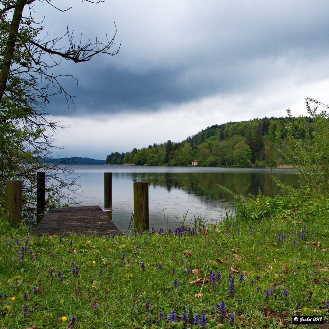 Wolken über dem Waginger See