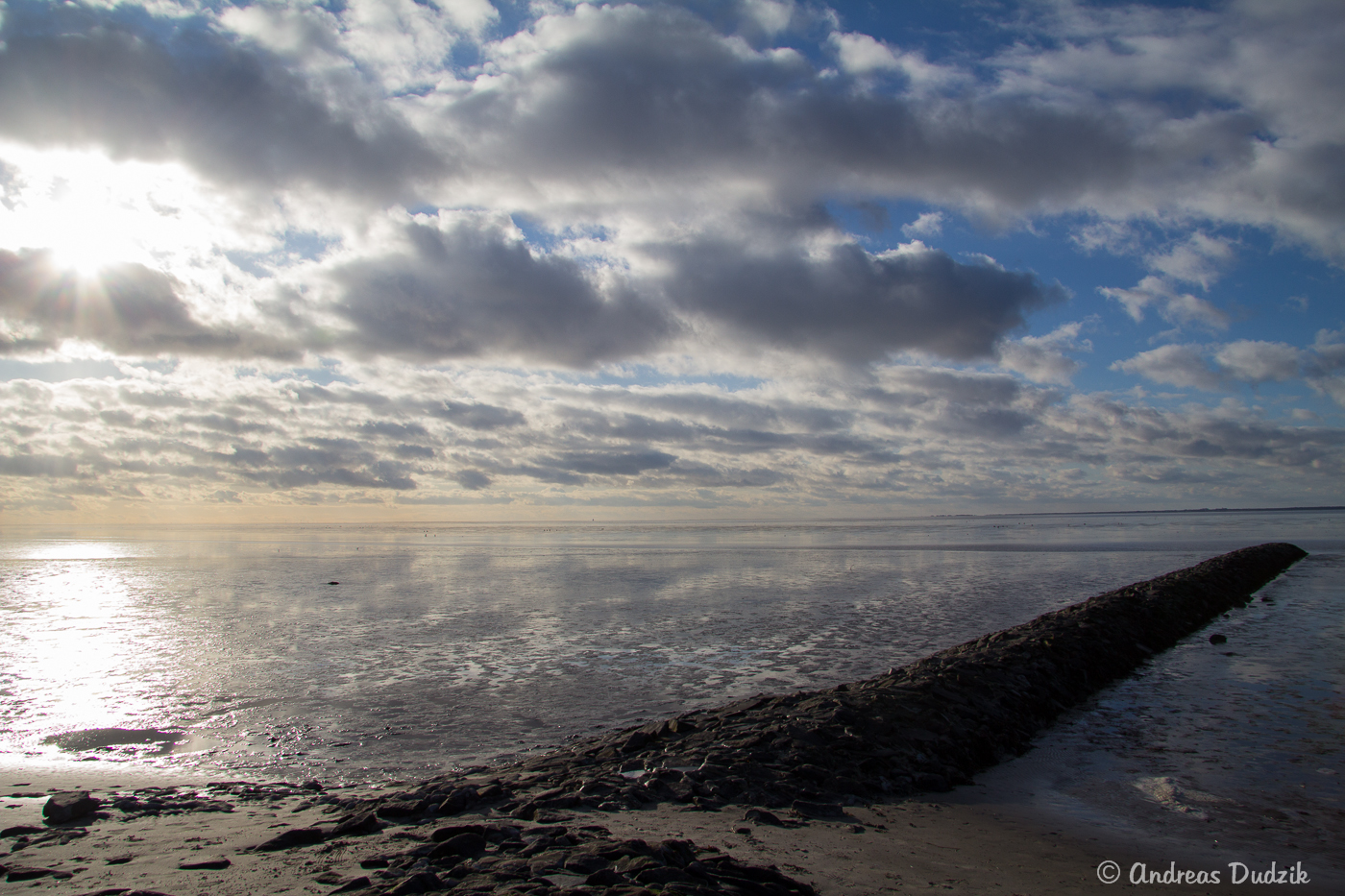 Wolken über dem Watt