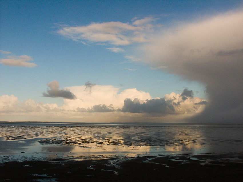 Wolken über dem Watt