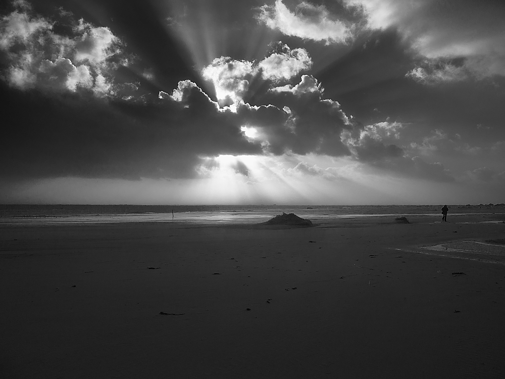 Wolken über dem Watt