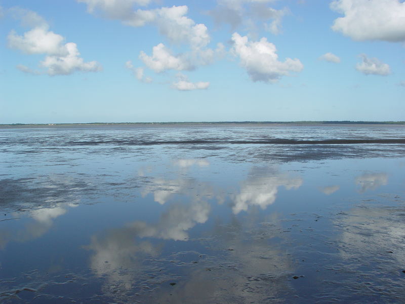 Wolken über dem Watt