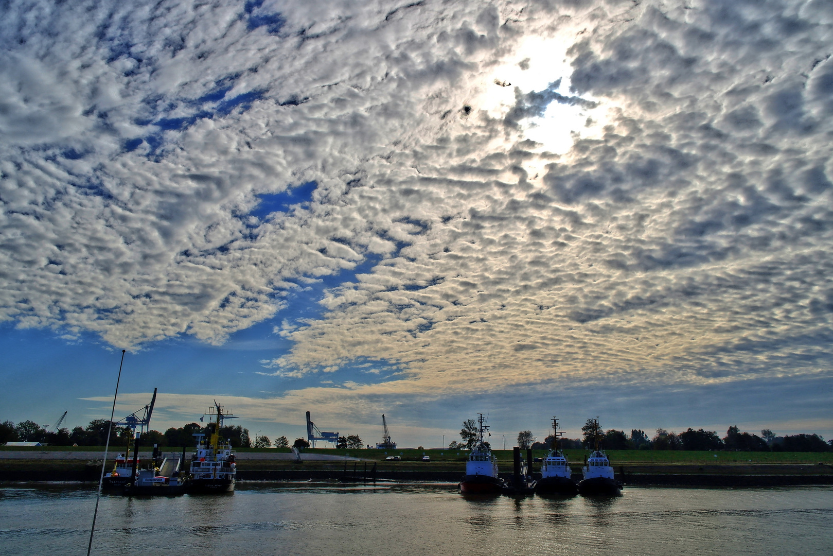 Wolken über dem Wattenmeer