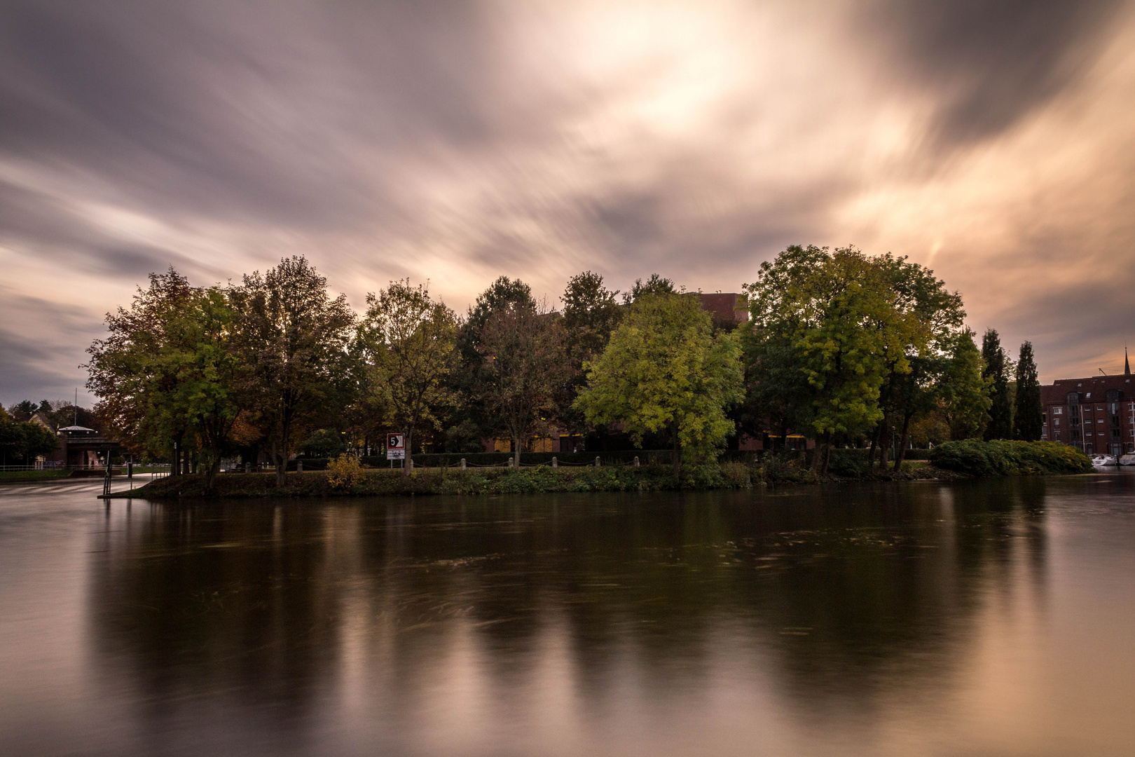 Wolken über dem Wendehafen