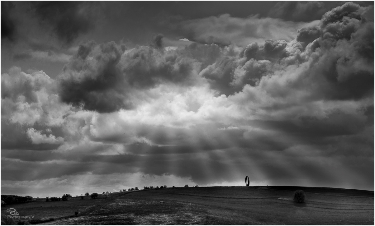 Wolken über dem Wortsegel