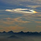 Wolken über den Bergen