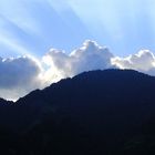 Wolken über den Bergen