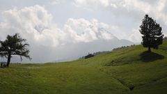 Wolken über den Bergen
