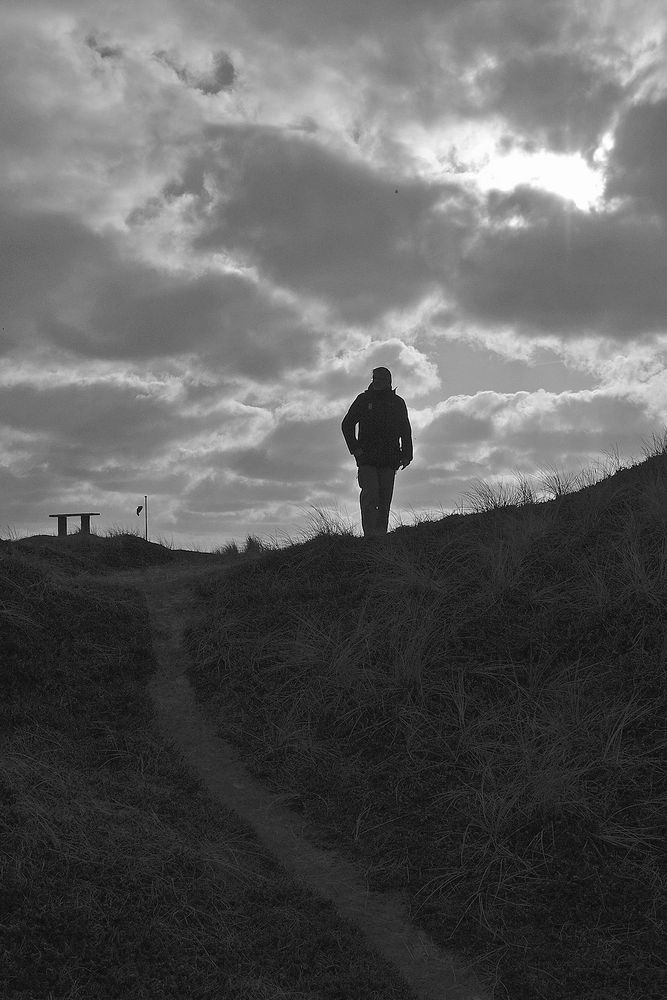 Wolken über den Dünen von Vejlby Klit (Nordsee, DK)