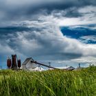 Wolken über den Feldern von Manitoba