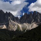 Wolken über den Geislerspitzen