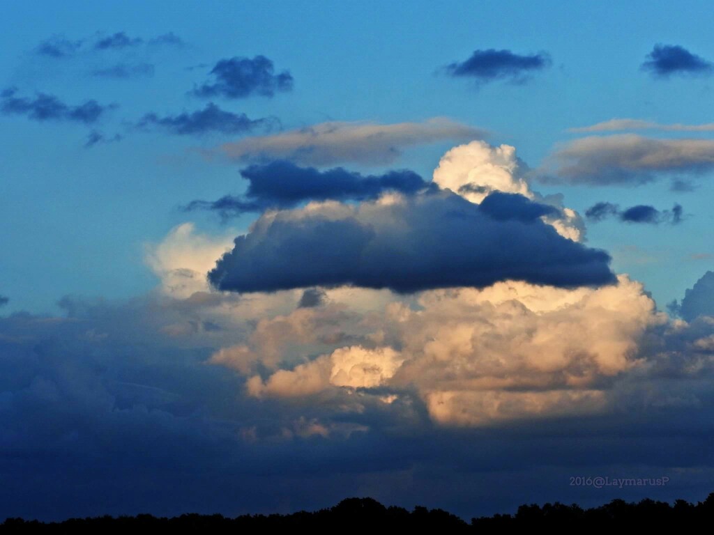 Wolken über den Lehnitzee 