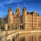 Wolken über den Schwerin Schloss