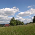 Wolken über den Streuobstwiesen