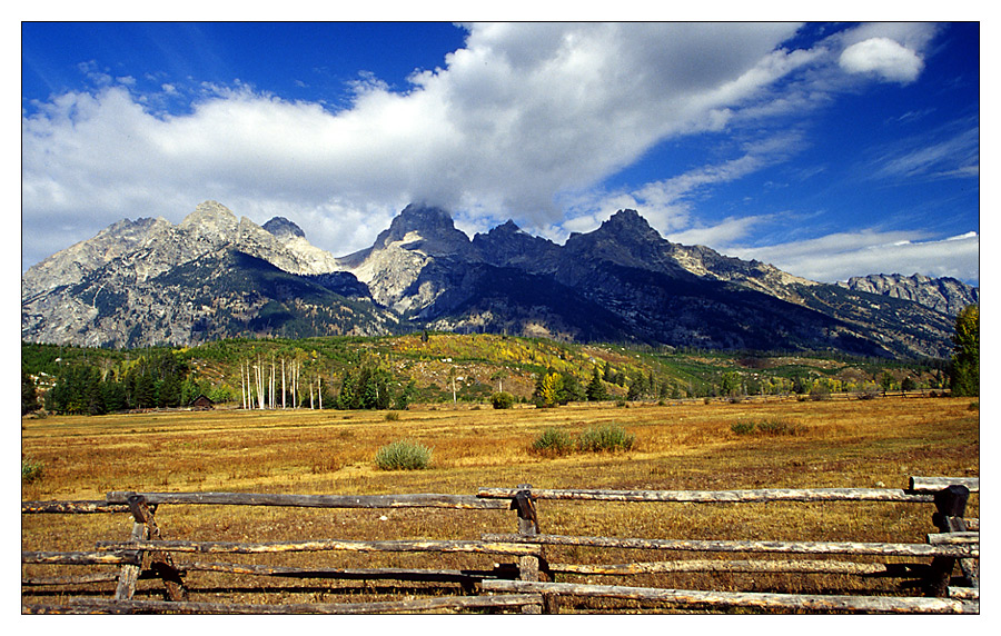 Wolken über den Tetons