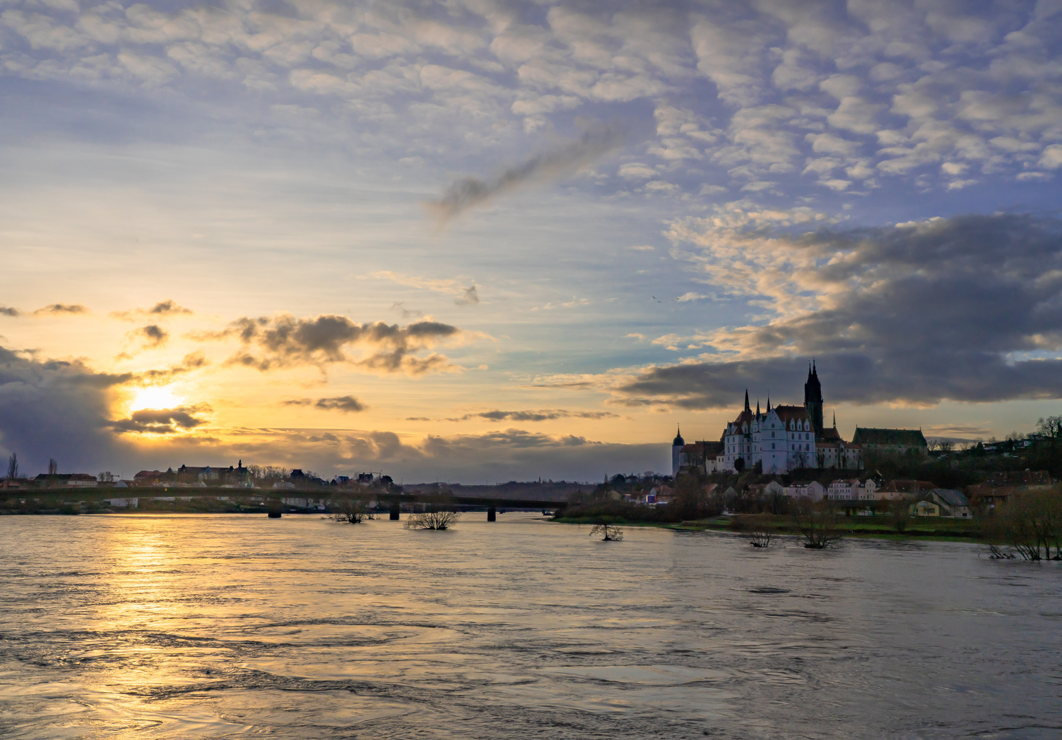 Wolken über der Albrechtsburg