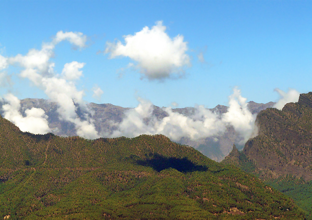 Wolken über der Caldera de Taburiente