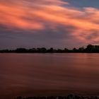 Wolken über der Elbe