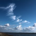 Wolken über der Elbe