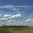 Wolken über der Elbe