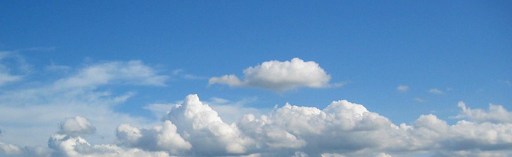 Wolken über der Frankenhöhe