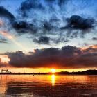 Wolken über der Kieler Förde