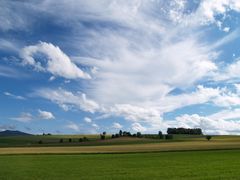 Wolken über der Landschaft