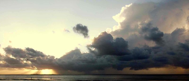 Wolken über der Nordsee