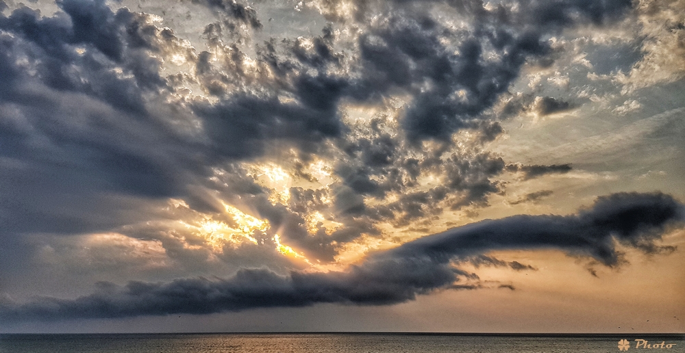 Wolken über der Nordsee