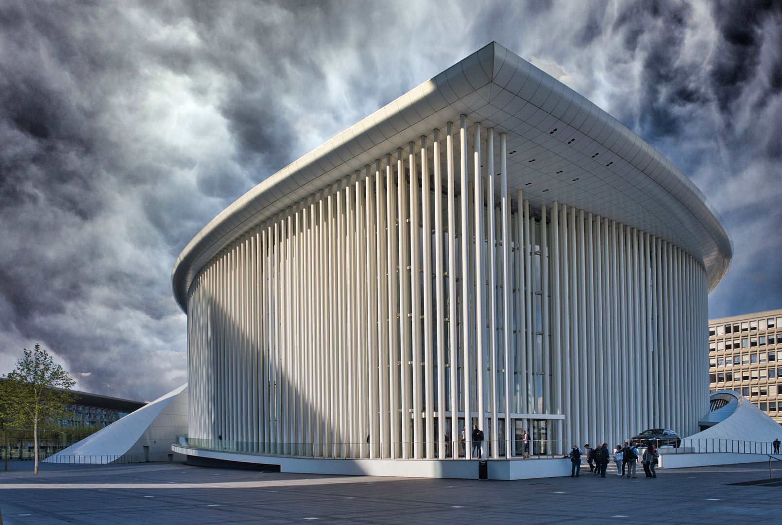 Wolken über der Philharmonie