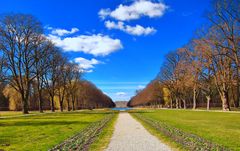 Wolken über der Schlossanlage Schleißheim