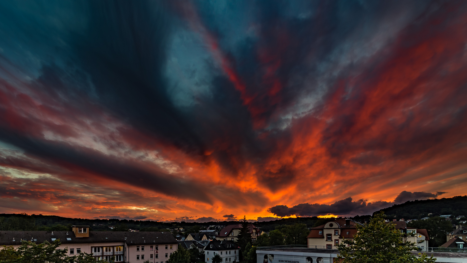 Wolken über der Stadt