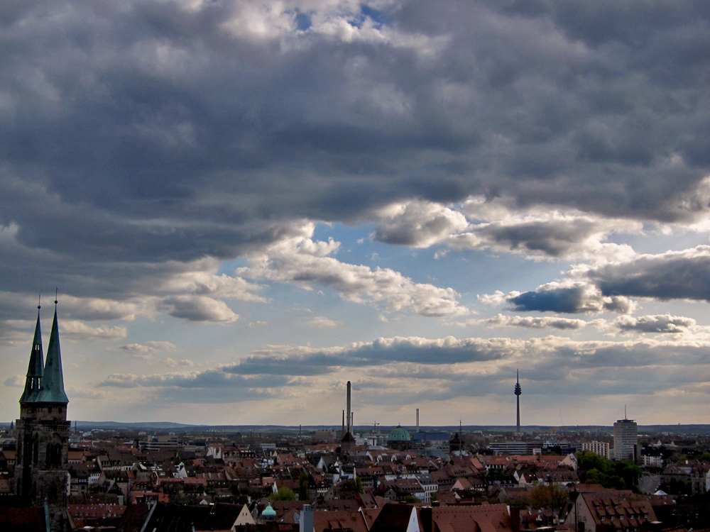 Wolken über der Stadt