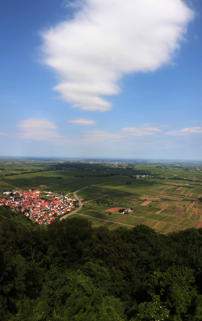 Wolken über der Südpfalz