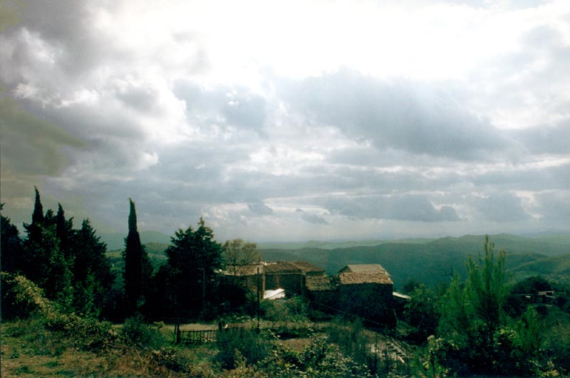 Wolken über der Toscana