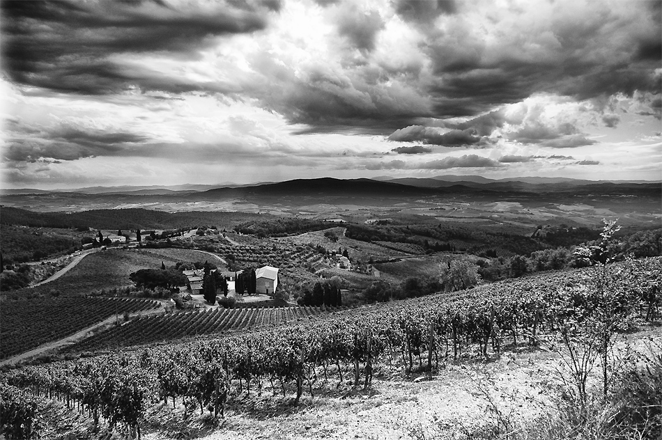 Wolken über der Toskana