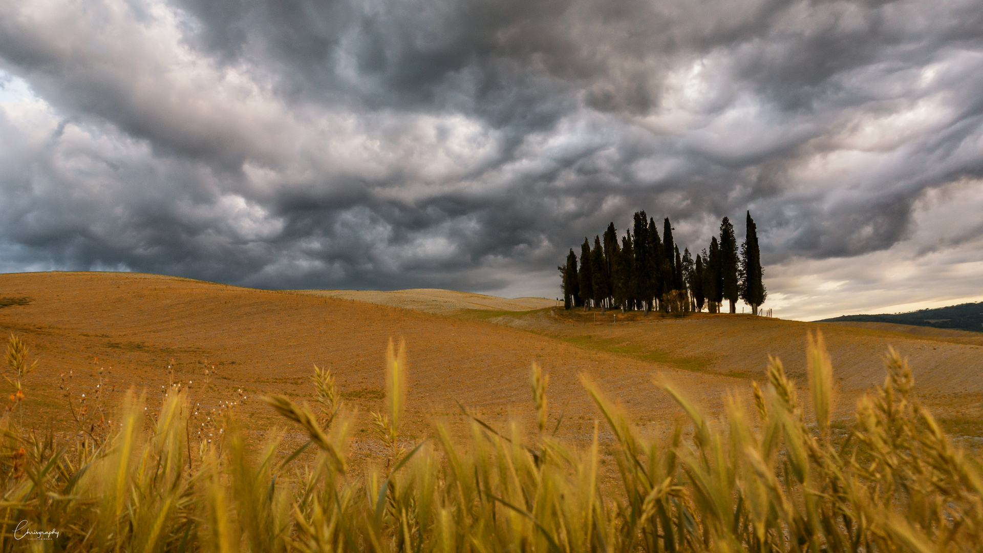 Wolken über der Toskana