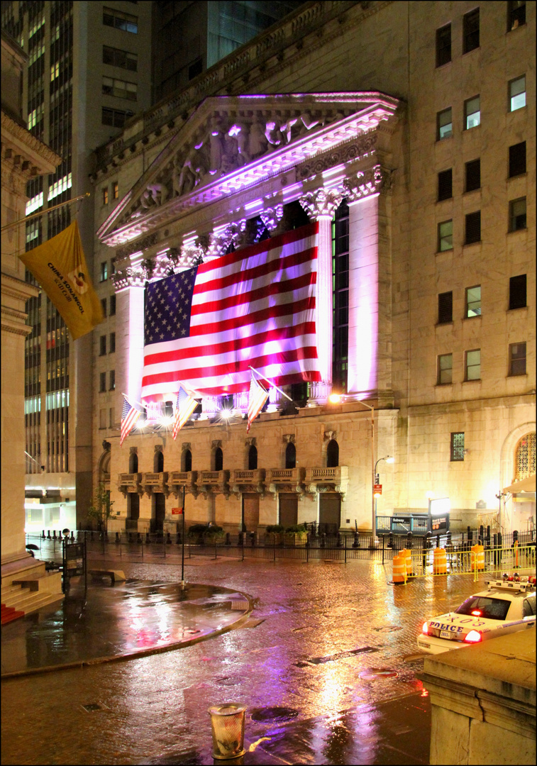 Wolken über der Wall Street...