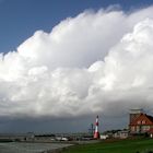 Wolken über der Weser