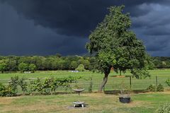 Wolken über der Weser